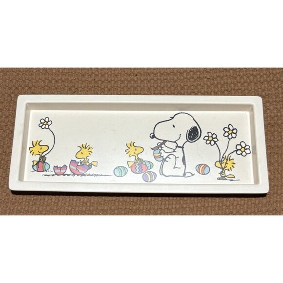 Peanuts Other - Peanuts-Snoopy & Woodstock Bamboo Sandwich Tray Egg Tray Easter